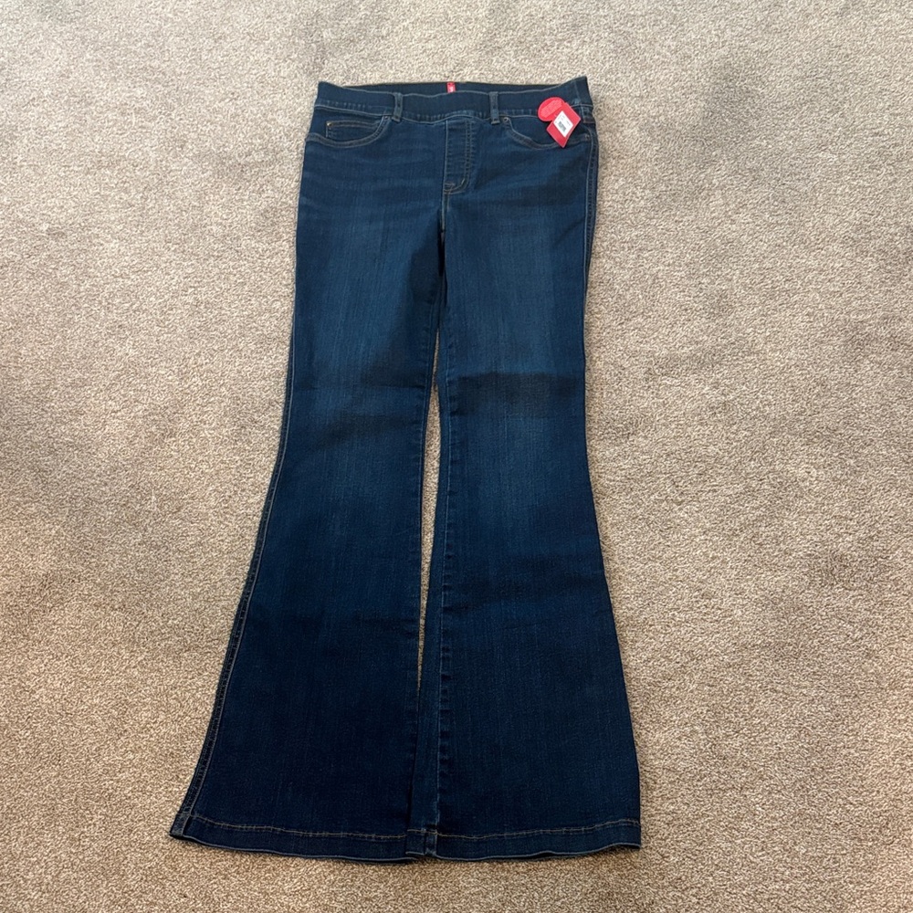 SPANX Deep Indigo Flare Jeans
